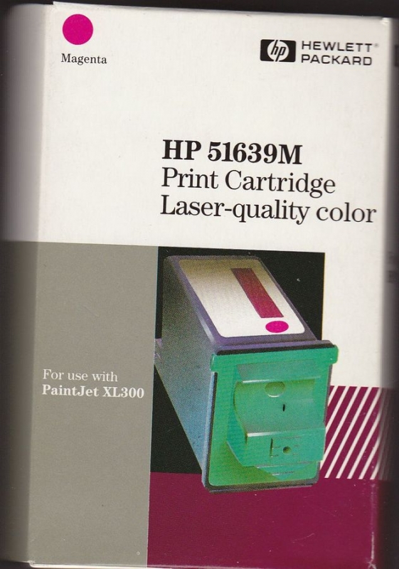 CARTUCHO DE TINTA ORIGINAL HP 51639M MAGENTA CADUCADO PARA IMPRESORA PAINTJET XL300 